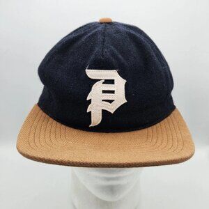 Vintage Primitive Apparel Skateboarding Cap Blue Wool Adjustable Strap Back